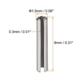 thumbnail image 2 of Slotted Spring Pin M1.5 x 8mm 304 Stainless Steel Split Spring Roll Dowel Pins Plain Finish 20Pcs, 2 of 3
