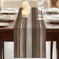 thumbnail image 3 of Table Runners 60 Inches Long Dress Scarves, Brown Beige Wooden Farmhouse Kitchen/Dining Table Runner, Small Coffee Tablerunners, Vintage Farmhouse Retro Art 13x60 Inch, 3 of 9