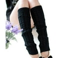 thumbnail image 4 of Women Knit Crochet Boot Cuffs Toppers Short Ankle Socks Winter Shell Leg Warmer, 4 of 7
