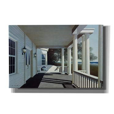 Epic Graffiti 'Porch Swing' by Zhen-Huan Lu, Canvas Wall Art, 60"x40"
