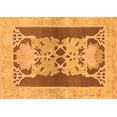 thumbnail image 1 of Ahgly Company Indoor Rectangle Abstract Orange Modern Area Rugs, 3' x 5', 1 of 4