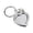 SilverB, variant on Keychains for Photo Frame Couple Keyring Personalised Photo Keychain with Frame Design for Everyday Use,1.54x1.34 inch,SilverB