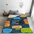 thumbnail image 5 of Gifts for Dad, Dad Gifts from Daughter Son, Funny Dad Blanket, Dad Birthday Gift Ideas, Dad Daughter Gifts, Christmas for Dad Super Soft Cozy Flannel Throw Blanket 50"x 60", 5 of 6