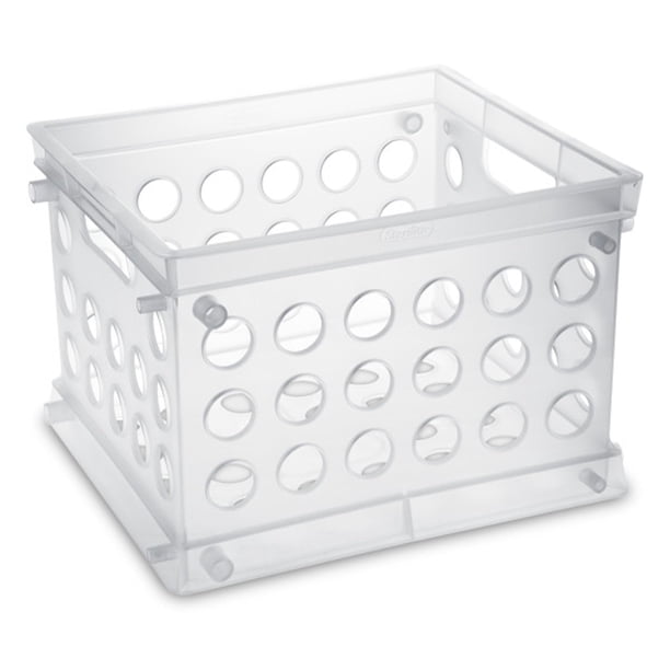 Caja de almacenamiento Sterilite Mini Caja apilable paquete de 24 transparente