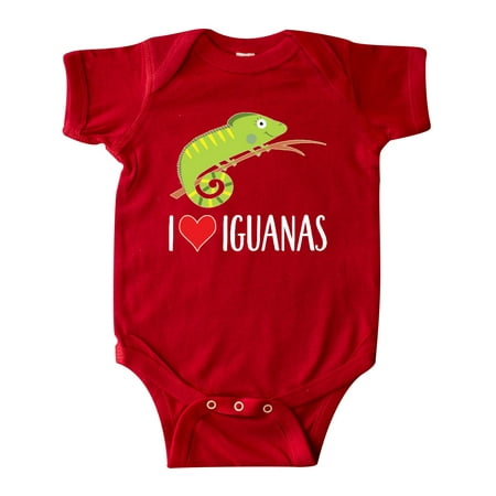 

Inktastic I Love Iguanas Gift Gift Baby Boy or Baby Girl Bodysuit
