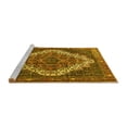 thumbnail image 2 of Ahgly Company Machine Washable Indoor Round Persian Yellow Traditional Area Rugs, 8' Round, 2 of 4