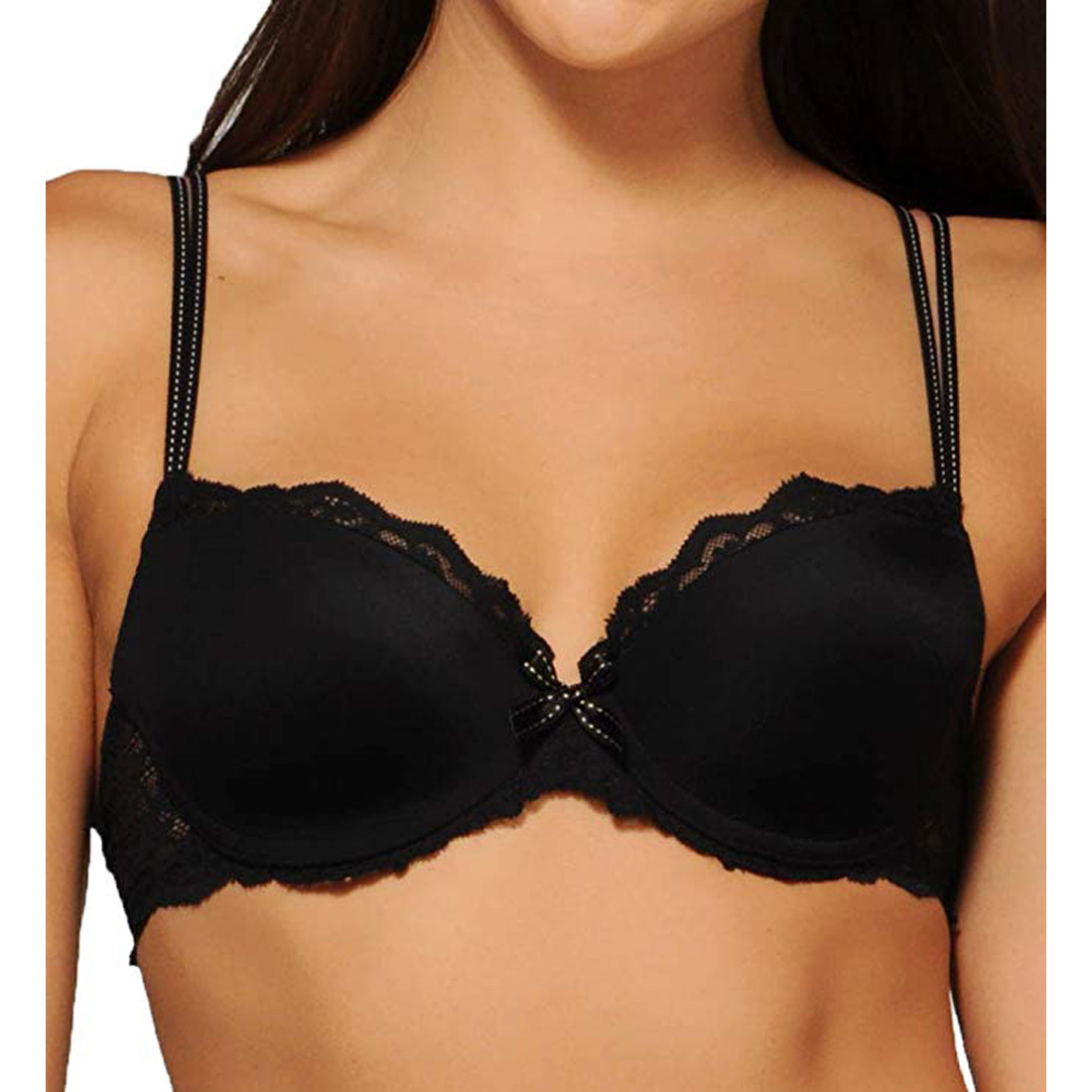 Chantelle Rive Gauche TShirt Bra, Black, 32C