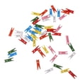 thumbnail image 4 of 150 Piezas Multicolor Mini Clavijas de Papel Foto Colgante Pinzas de Primavera Clothespin 25mm Soledad Clavijas de madera, 4 of 10