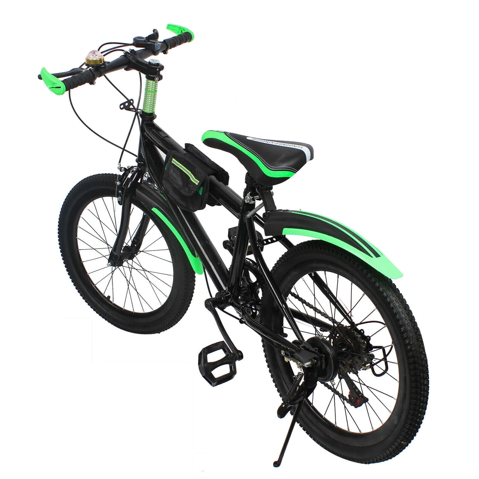 20" Mountain Bike 7 Speed Front and Rear Dual Disc Brake City Bike Height Adjustable Bicycle