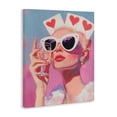 thumbnail image 2 of Stupell Industries Contemporary Queen of Hearts Retro Glam Canvas Art, 36 x 48, by The Prints Vibe, 2 of 8