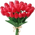 thumbnail image 2 of 20PCS Tulips Artificial Flowers Real Touch Tulips Flowers for Decoration 13.5" Tulips Flowers Bulk Artificial Tulips Flowers for Vase Centerpieces Home Wedding Bouquet, 2 of 7