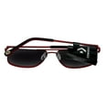 thumbnail image 2 of Converse Men Sunglass Red Rectangle Aviator Fashion Metal Smoke Lens H080, 2 of 6
