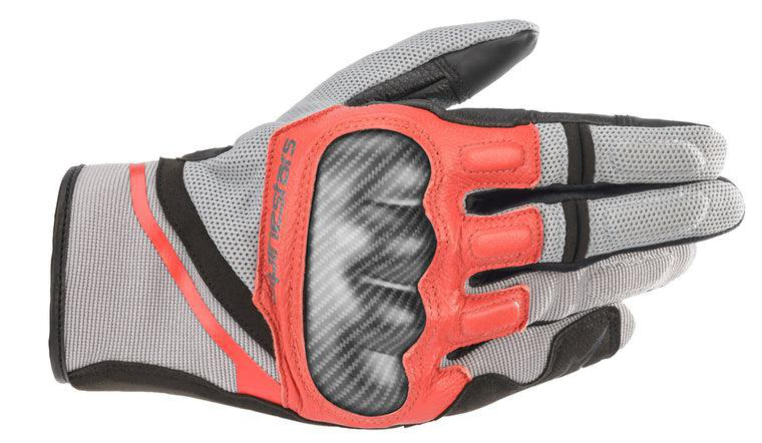 Alpinestars Chrome Mens Textile Motorcycle Gloves Black/Green SM