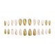 thumbnail image 4 of patches Pour Ongles Paillettes Dores Pour Porter Des Ongles (24 Pices), Paillettes Dores Brillantes, Beaux Ongles Courts, Colle Ongles, Patchs Po, 4 of 5