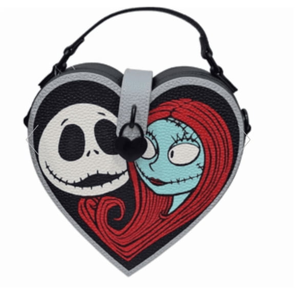 Disney Parks Crossbody Bag Jack And Sally Forever Heart Box New With Tag