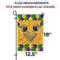 thumbnail image 7 of America Forever Flags Mardi Gras Jazz, Mardi Gras Garden Flag, Masquerade Masks Fleur De Lis Carnival 12.5 x 18 inch Double Sided Seasonal Yard Outdoor Holiday Decorative Flag, 7 of 7