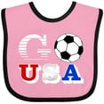 thumbnail image 3 of Inktastic Go, USA- Soccer, Football Boys or Girls Baby Bib, 3 of 4