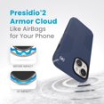 thumbnail image 4 of Funda Speck Presidio2 Grip MagSafe para teléfono 6.1" azul, 4 of 6