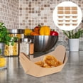 thumbnail image 4 of 100Pcs Frying Food Box Oil Proof Paper Box Paper Snack Container Fried Food Holder, 4 of 9