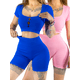 thumbnail image 1 of Set De Dos Conjunto Deportivo Unitalla Casual Mujer Short y Blusa Stretch Comodidad y Estilo, 1 of 5