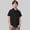Black, variant on AWZXDE Kids Boys Girls Short Sleeve Shirt Summer Casual Solid Gentleman Polo Holiday Shirts Fashion Collar Casual Tee Top Light Pink,6-7 Years