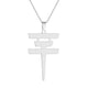 thumbnail image 1 of Collar de Hotel de Tokio Sonducket con colgante geométrico estilo Vintage plata, 1 of 6