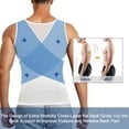 thumbnail image 3 of MOLUTAN Mens Compression Tank Top Slimming Body Shaper Vest Sleeveless Undershirt Tummy Control Shapewear(White, 4XL), 3 of 8