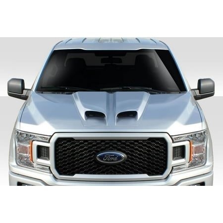 Universal Duraflex Feed Dual Ram Air Hood Scoop - 1 Piece