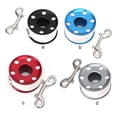 thumbnail image 4 of Eigraketly Carrete de buceo de 50m con forma de bocina, línea de alta visibilidad, rueda de alambre de aluminio, fuerte resistencia a la tracción, buzo Deportes acuáticos Negro Eigraketly OD024325-01, 4 of 6