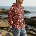 thumbnail image 5 of Men's Hooded UPF 50+ Sun Protection T Shirts Long Sleeve UV Sun Protection Hoodie Thumb Holes Tops for Swimming Running Hiking Boating, 5 of 7