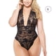 thumbnail image 1 of Body de encaje sexy para mujer Ropa interior Floral Deep V Halter Ropa de dormir Ropa de dormir AweSitey XX000142-03, 1 of 7