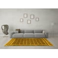 thumbnail image 3 of Ahgly Company Machine Washable Indoor Rectangle Southwestern Yellow Country Area Rugs, 3' x 5', 3 of 4