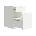 thumbnail image 5 of Hirsh Caisson Mobile Profond de 20 Pouces pour Dossiers, Boîte Métallique à 2 Tiroirs, Sac à Dos, Blanc, 5 of 5