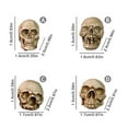 thumbnail image 3 of 20 Packs/Set Mini Figurine Bone Miniature Skeleton Head Table DecorHalloween Micro FigureHalloween Prank PropsHaunted Dollhouse Accessories, 3 of 9