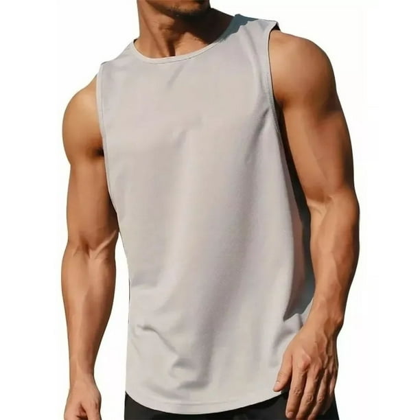 Musculosa Ropa Playera Deportiva Musculosa Tank Top Seco Rápido Gym Hombre | Walmart ...