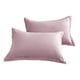 thumbnail image 2 of Funda de almohada de punto Púrpura Berenjena, Funda de almohada de dormitorio, juego de fundas de almohada de algodón tejido, 48x74cm (par), 2 of 6