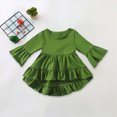 thumbnail image 2 of Toddler Girls Long Sleeve Ruffle Tiered Tunic Top for Girls 12 24 Months 2T 3T 4T 5T 6T Crewneck Flared Hem Shirts Girls Tops, 2 of 8