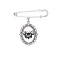 thumbnail image 1 of with Ruffle Wing Brooch Pin Dress Shirt Shawl Clips, 1 of 3