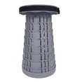 thumbnail image 3 of Portable Collapsible Stool/Chair for Outdoor Activities, Solid Gray, 3 of 7