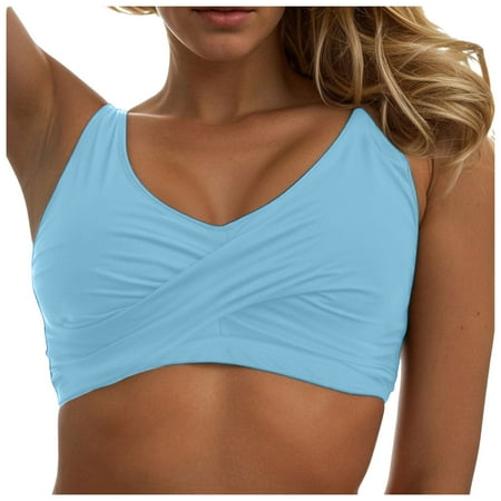 Huesdet Women Underwire Bikini Top Only - Push Up Bathing Suit Top Padded Swim Bra 2025 Swimsuits Top[BU3 L]