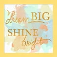 thumbnail image 1 of Great Art Now Dream Big & Work Hard Watercolor I by SD Graphics Studio, Framed Wall Art, 14W x 14H, 1 of 3