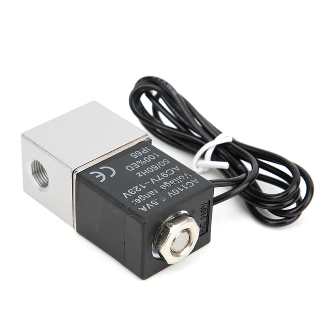 Válvula Solenoide De 2 Posiciones Y 2 Vías, Válvula De Acción Directa, Para Medios De Agua, Gas O Aceite A -10~+80 °C LHCER G1/8in