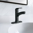 thumbnail image 3 of Moen Tilson Matte Black Bathroom Sink Faucet with Optional Deckplate, 84565BL, 3 of 5
