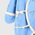 thumbnail image 6 of 3-6 Months Newborn Footed Sleeper Gown With Mitten Cuffs Cotton Side Baby Footed Print Infant Play Jumpsuit, 6 of 6