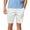 White, variant on Dagugfen Summer Shorts for Men Straight Leg Mesh Button Fitted Breathable Working Formal Suit Shorts