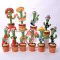 thumbnail image 2 of Gran oferta, divertida muñeca que se retuerce, juego que habla, juguete de peluche para cantar, juguete Musical para grabar, Cactus eléctrico para bailar oso de fresa Juguete, 2 of 6