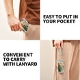 thumbnail image 5 of Cloth Wallet with Lanyard & Multiple Compartments Fashion Purse Zipper Clutch Bag for Cash Cards Coins Watercolor Animals Pattern, 5 of 7