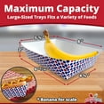 thumbnail image 3 of Avant Grub Red & Blue Dot 3 Lb Capacity Coated Paper Food Tray, 25 Pack, 3 of 3