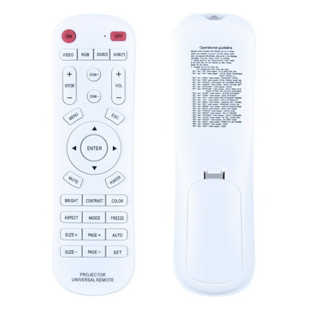 Universal Remote Control For Various Brand Projector PANASONIC FUJITSU EPSON TOSHIBA SHARP NEC MITSUBISHI INFOCUS SANYO OPTOMA SAMSUNG VIEWSONIC HITACHI EIKILG HP DELL JVC POLAROID ACER BENQ