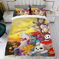 thumbnail image 4 of Undertale Conjunto de sábanas temático, trío de piezas, cómodo y amigable con la piel, diseño único, regalo de decoración para el hogar para familiares, amigos y fans,173cm *218cm, 4 of 6